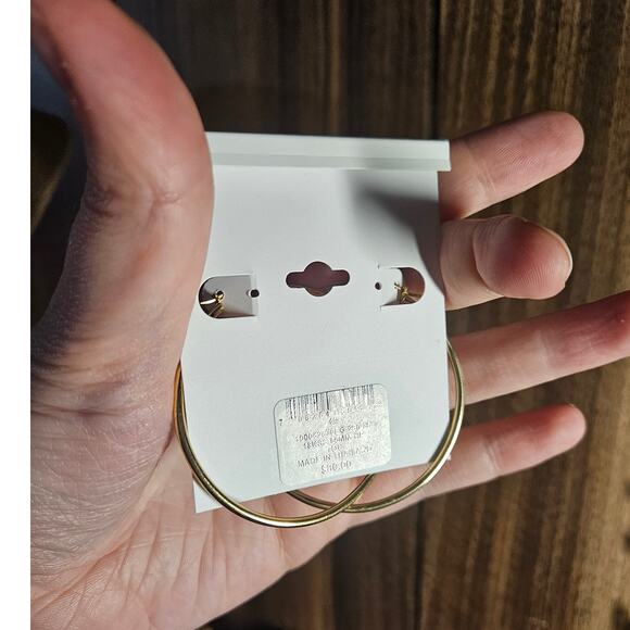 Giani Bernini Large Polished Hoop Earrings in 18k Gold Plated Sterling Silver - Picture 11 of 11